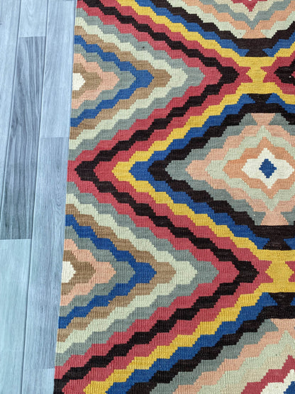 Handmade Afghan Chobi Kilim Rug 196x123 cm KAS#809