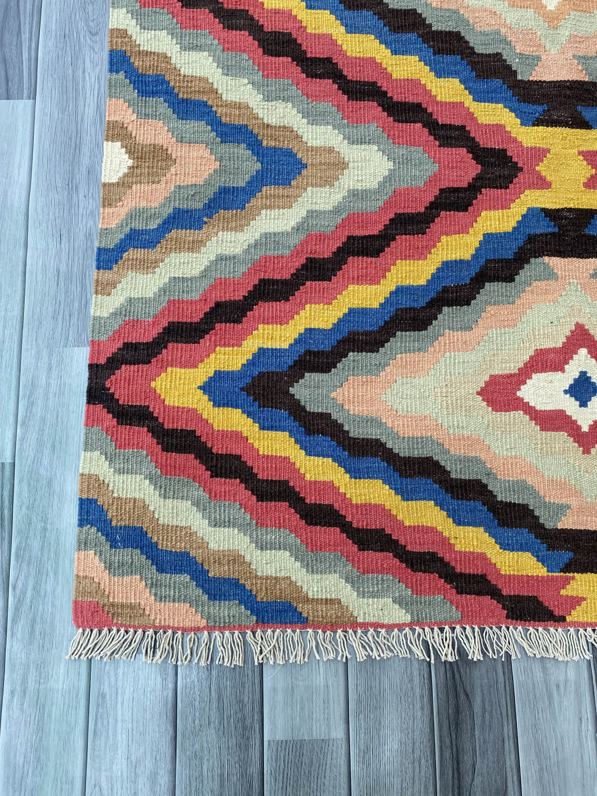 Handmade Afghan Chobi Kilim Rug 196x123 cm KAS#809