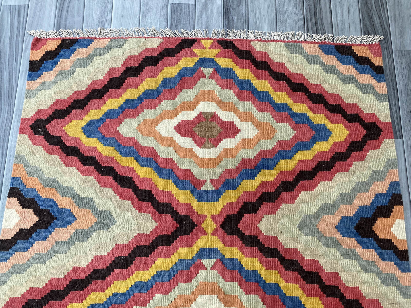 Handmade Afghan Chobi Kilim Rug 179x120 cm KAS#810