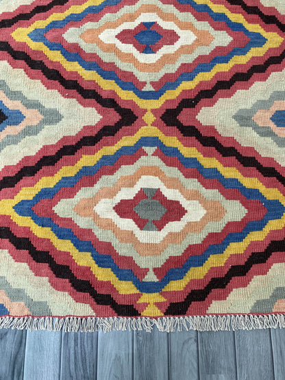 Handmade Afghan Chobi Kilim Rug 179x120 cm KAS#810