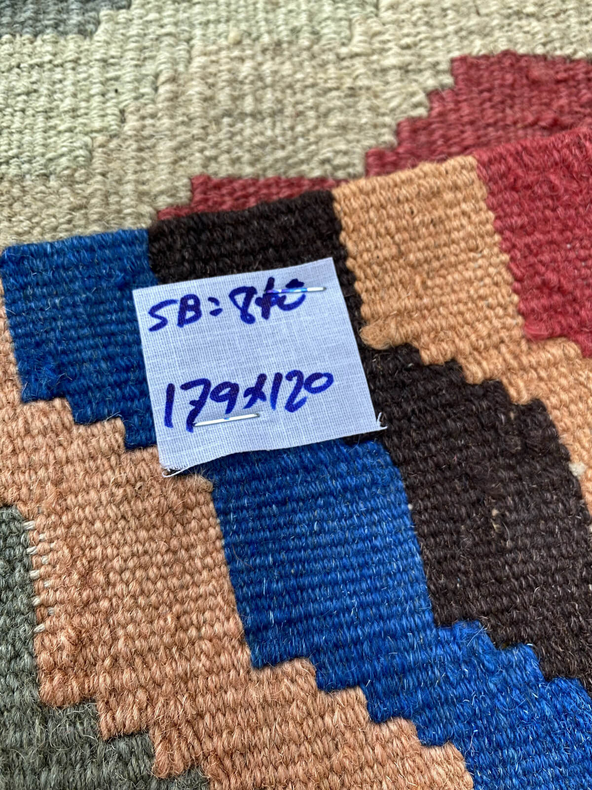 Handmade Afghan Chobi Kilim Rug 179x120 cm KAS#810