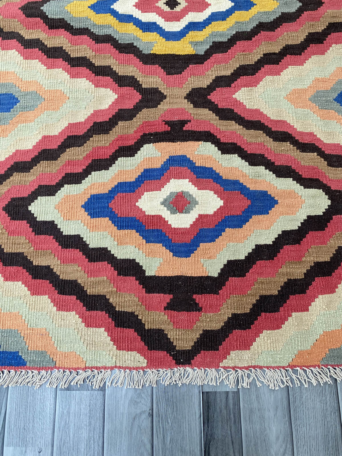 Handmade Afghan Chobi Kilim Rug 173x120 cm KAS#811