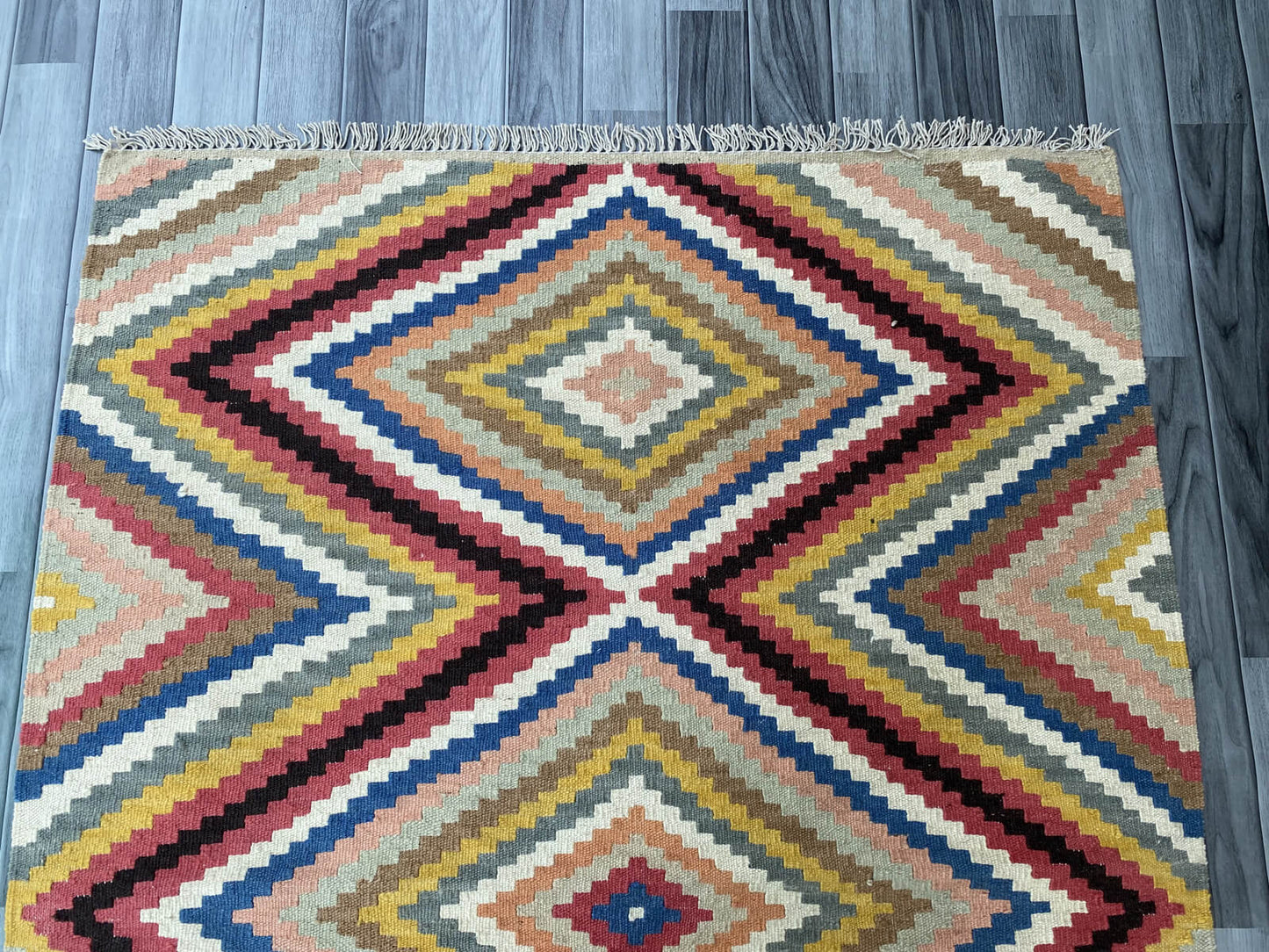 Handmade Afghan Chobi Kilim Rug 168x116 cm KAS#812