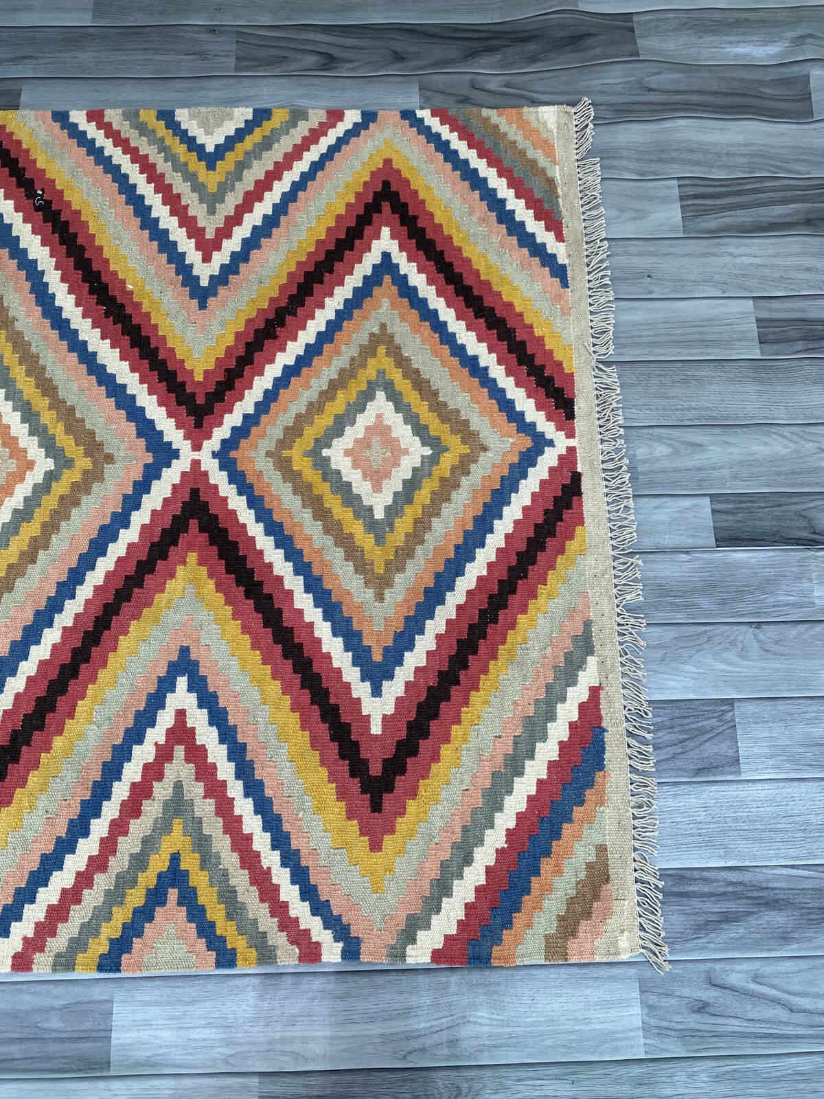 Handmade Afghan Chobi Kilim Rug 168x116 cm KAS#812