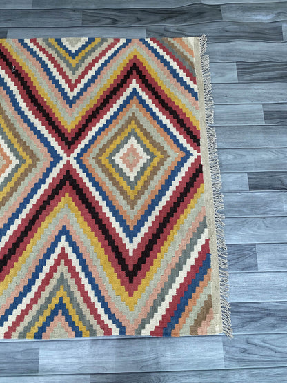Handmade Afghan Chobi Kilim Rug 168x116 cm KAS#812