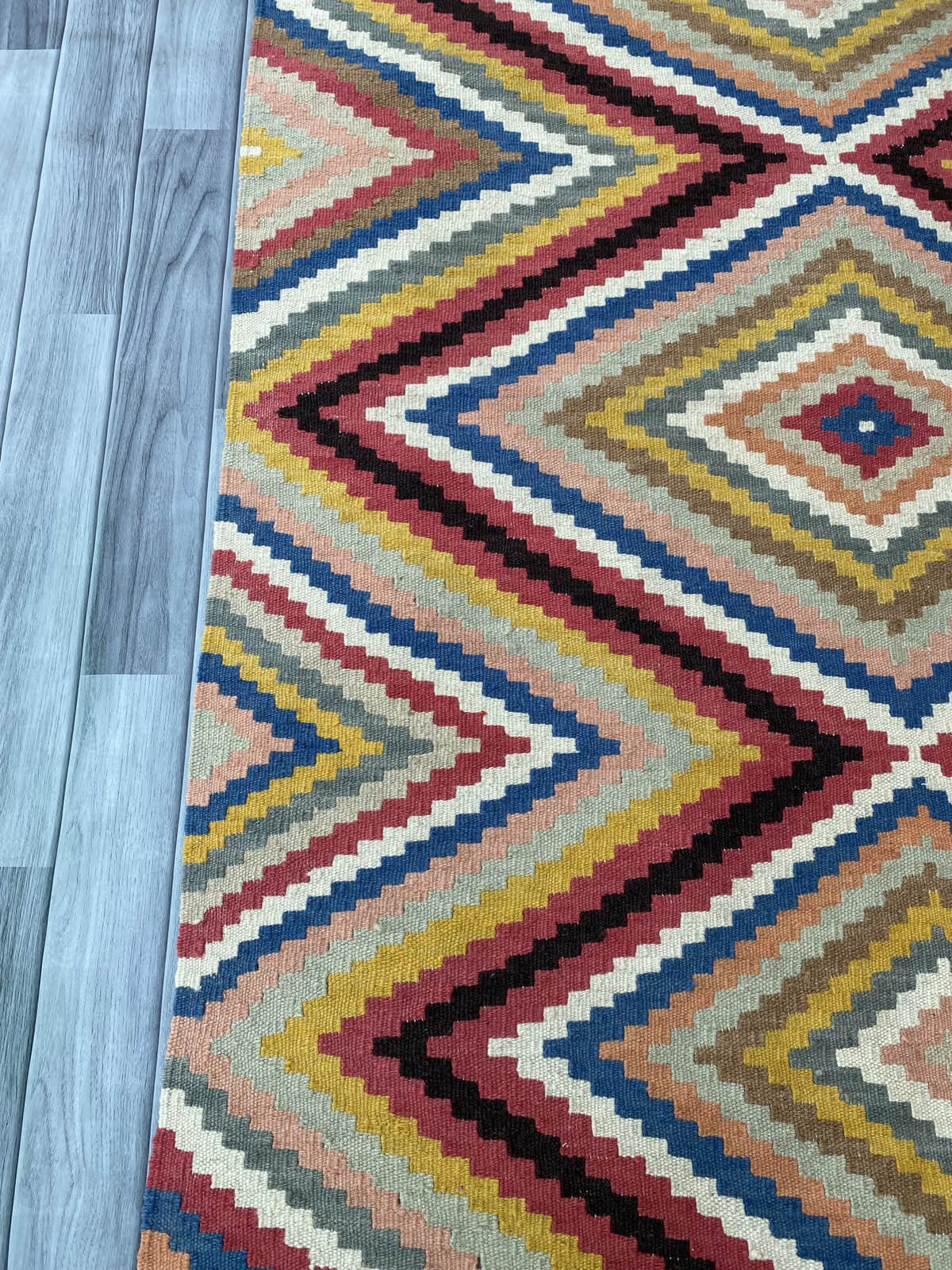 Handmade Afghan Chobi Kilim Rug 168x116 cm KAS#812