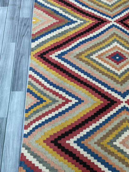 Handmade Afghan Chobi Kilim Rug 168x116 cm KAS#812