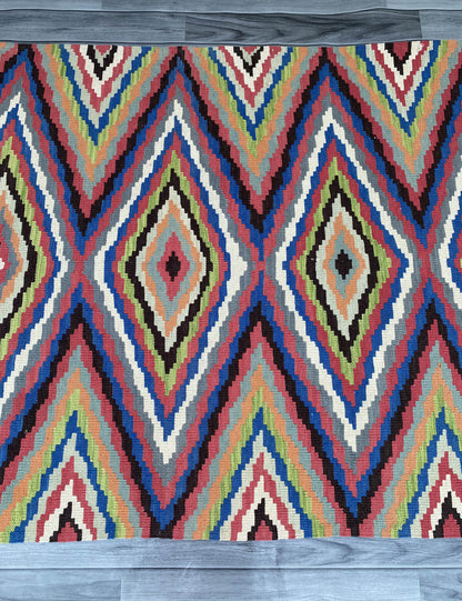 Handmade Afghan Chobi Kilim Rug 159x120 cm KAS#813