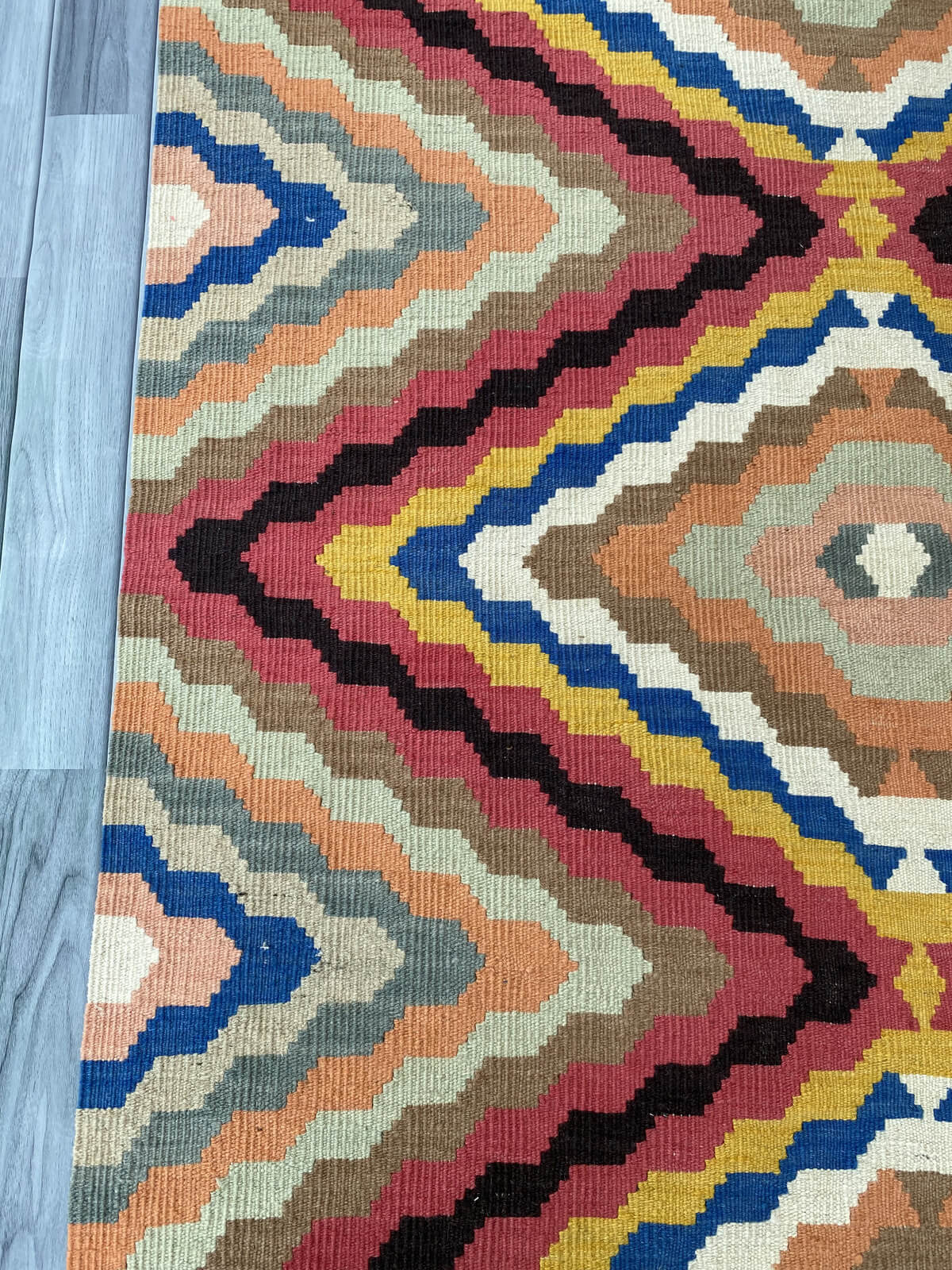 Handmade Afghan Chobi Kilim Rug 184x125 cm KAS#814