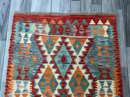 Handmade Afghan Chobi Kilim Rug 119x195 cm KAS#815