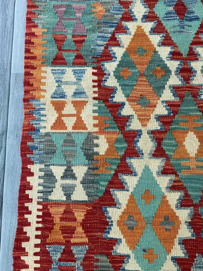 Handmade Afghan Chobi Kilim Rug 119x195 cm KAS#815