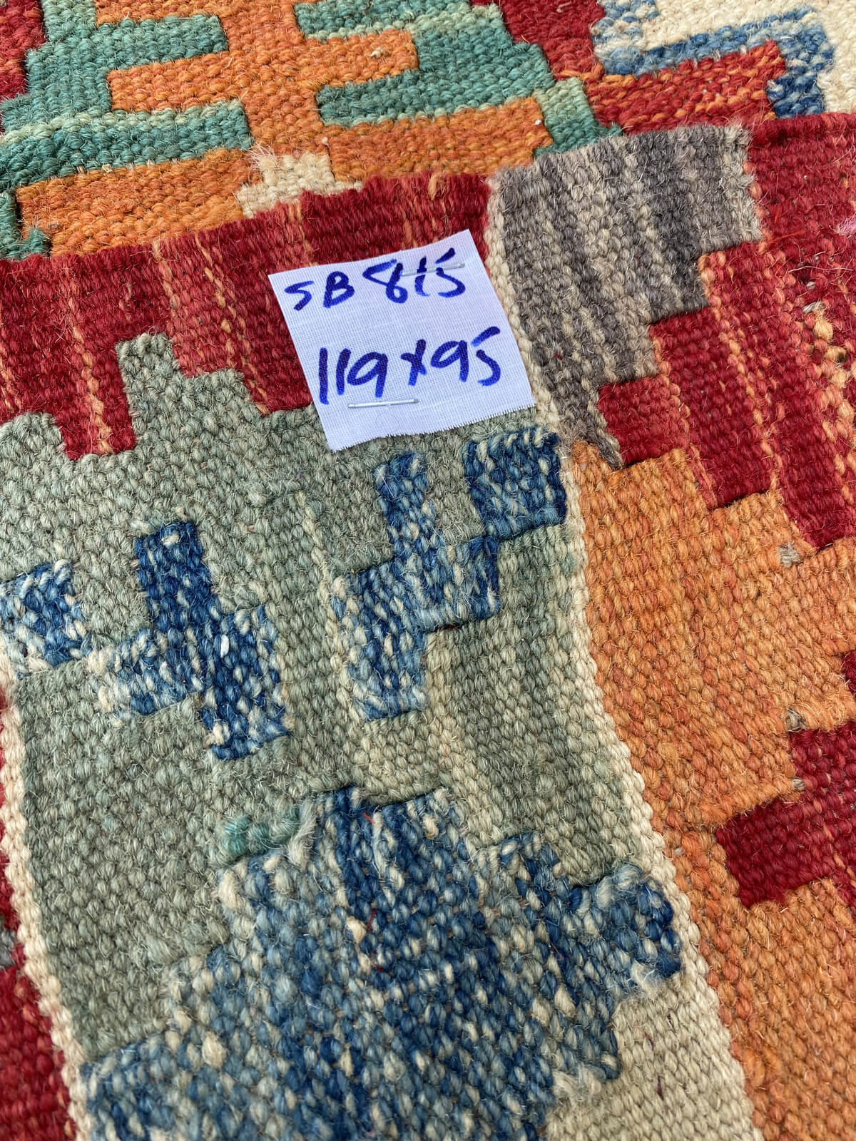 Handmade Afghan Chobi Kilim Rug 119x195 cm KAS#815