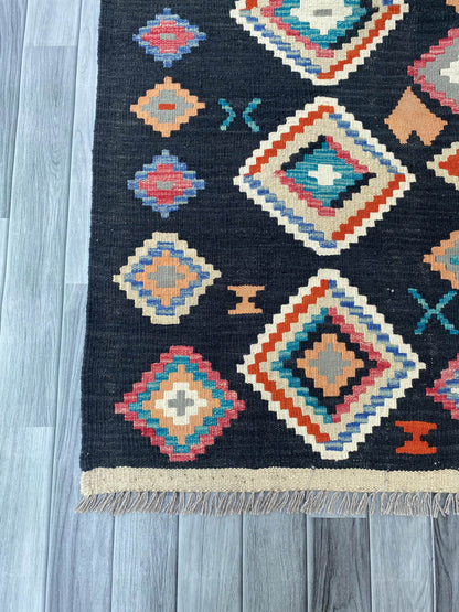 Handmade Afghan Chobi Kilim Rug 166x127 cm KAS#816