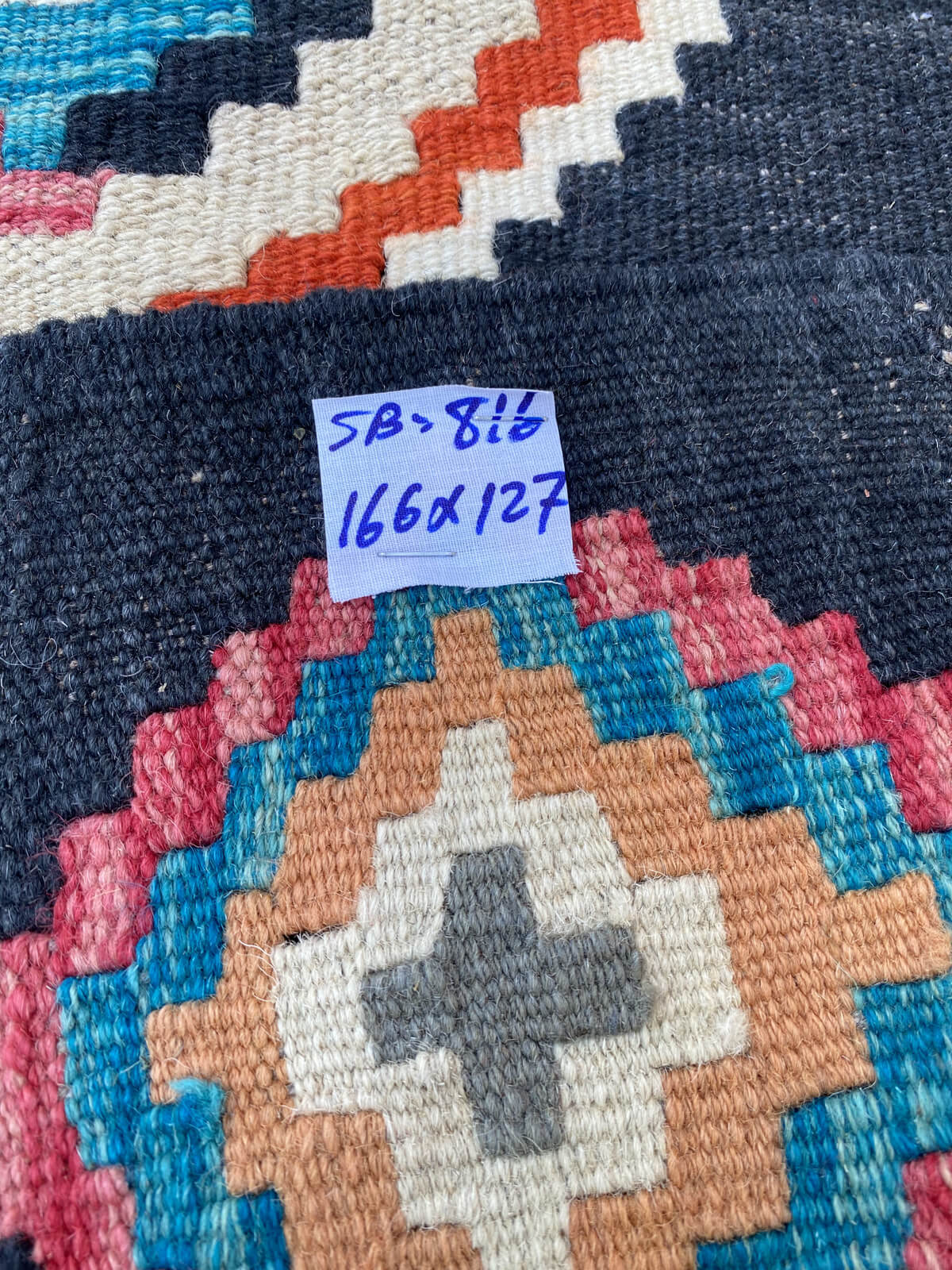 Handmade Afghan Chobi Kilim Rug 166x127 cm KAS#816