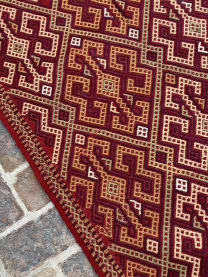 Handmade Afghan Sumac Kilim Rug 150 CM x 100 CM ( SS#125)