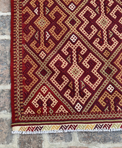 Handmade Afghan Sumac Kilim Rug 150 CM x 100 CM ( SS#125)