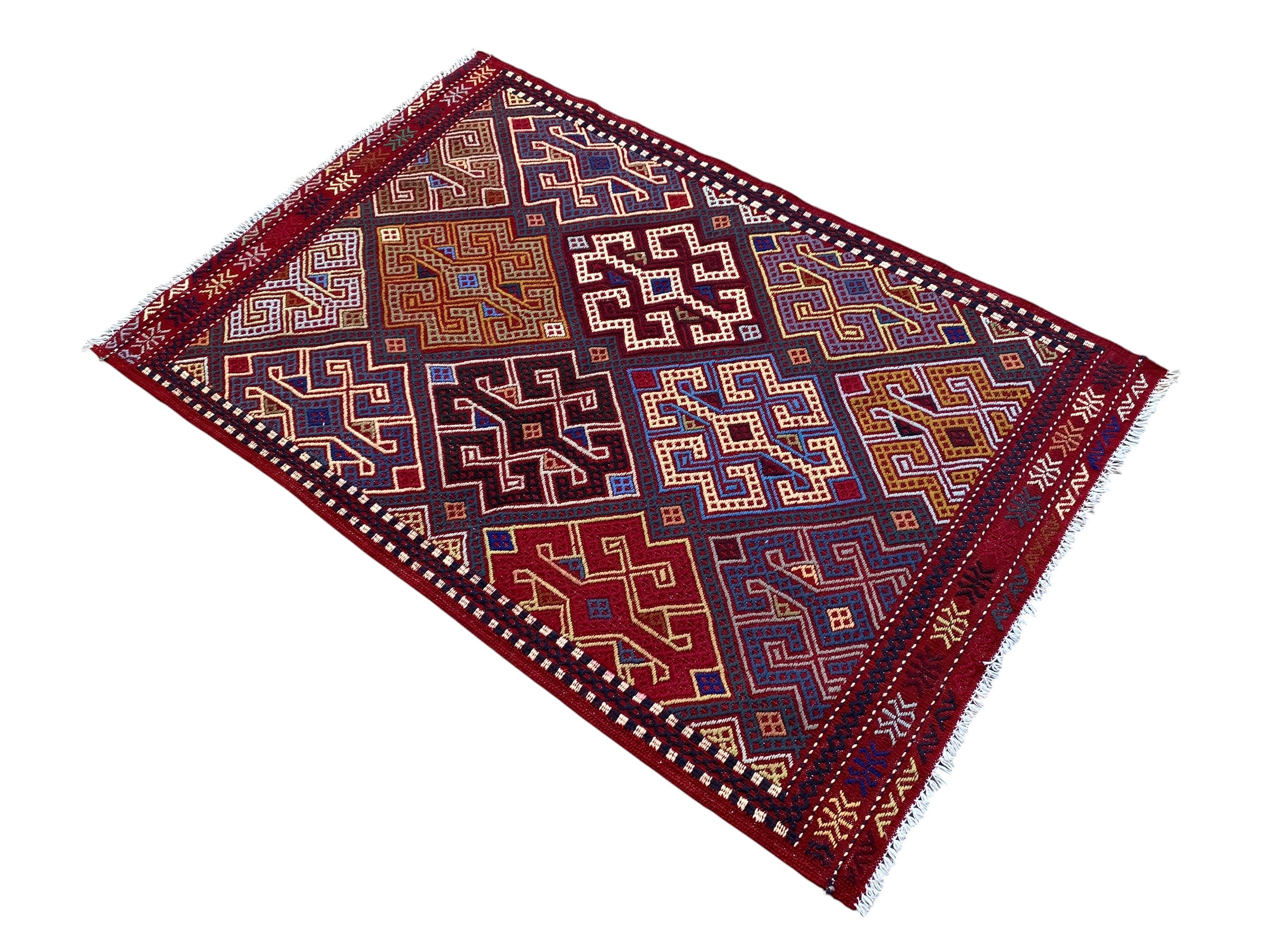 Handmade Afghan Kuchi Design Kilim Rug 151 CM x 100 CM SK#279
