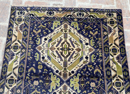 Handmade Afghan Traditional Balochi Rug 204 CM x 110 CM KAS#307