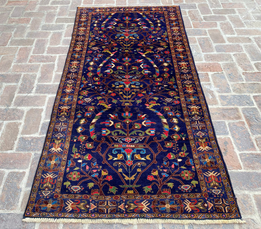 Handmade Afghan Traditional Balochi Rug 245 CM x 118 CM KAS#306