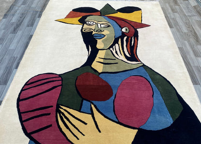 Handmade Chobi Pictorial Rug ( 285 CM x 200 CM ) SK#5080