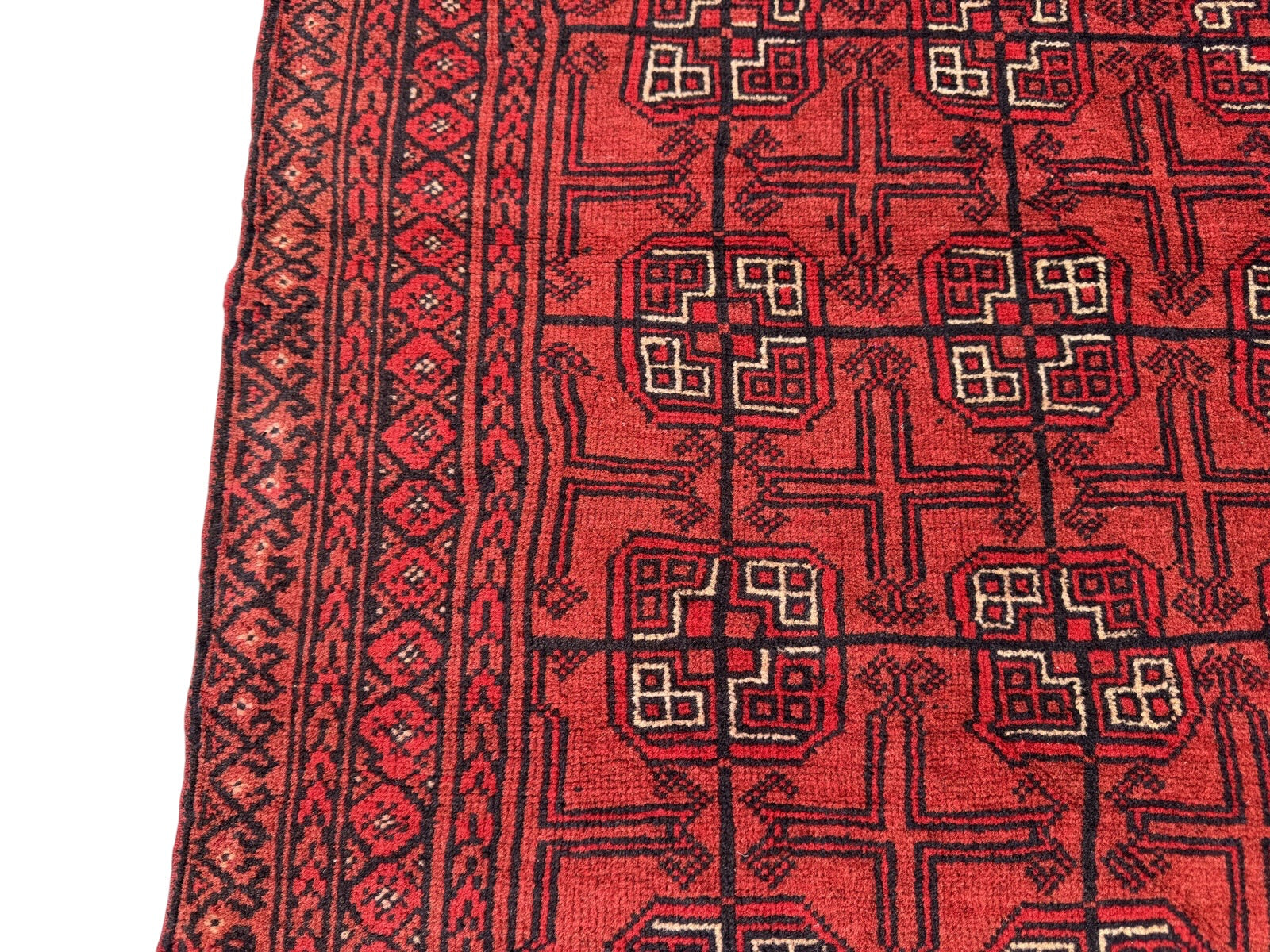 Handmade Afghan Traditional Vintage Hallway Rug  280 CM x 79 CM SK#1407