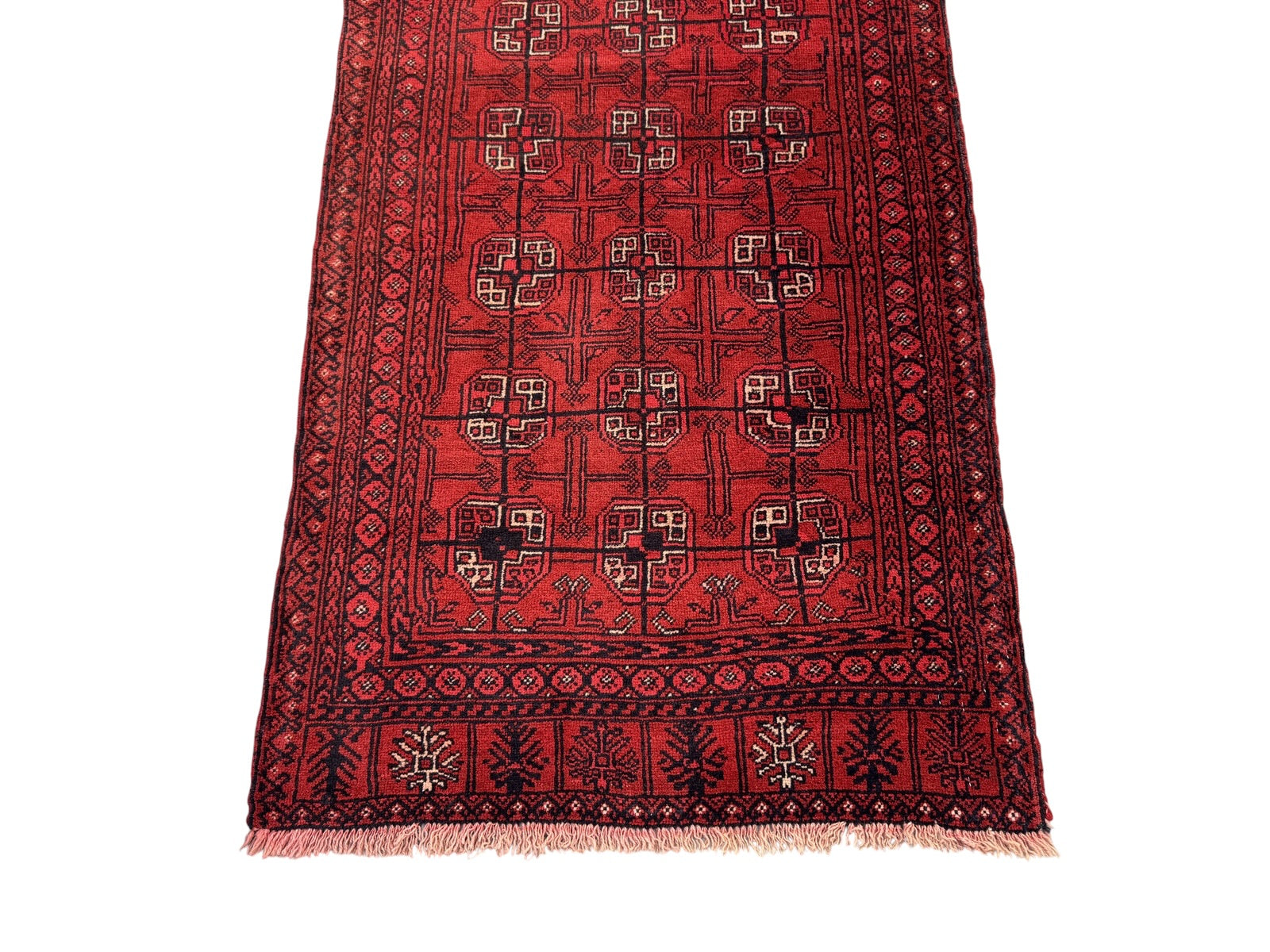 Handmade Afghan Traditional Vintage Hallway Rug  280 CM x 79 CM SK#1407
