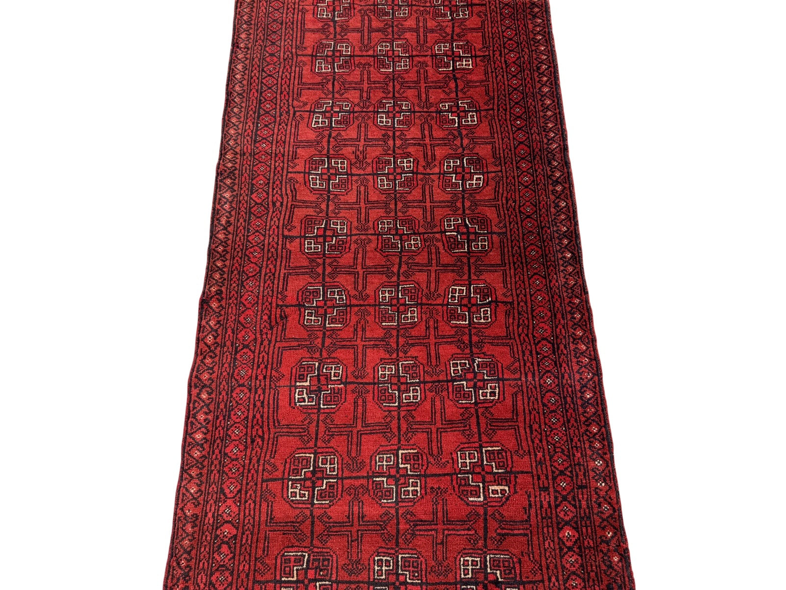 Handmade Afghan Traditional Vintage Hallway Rug  280 CM x 79 CM SK#1407