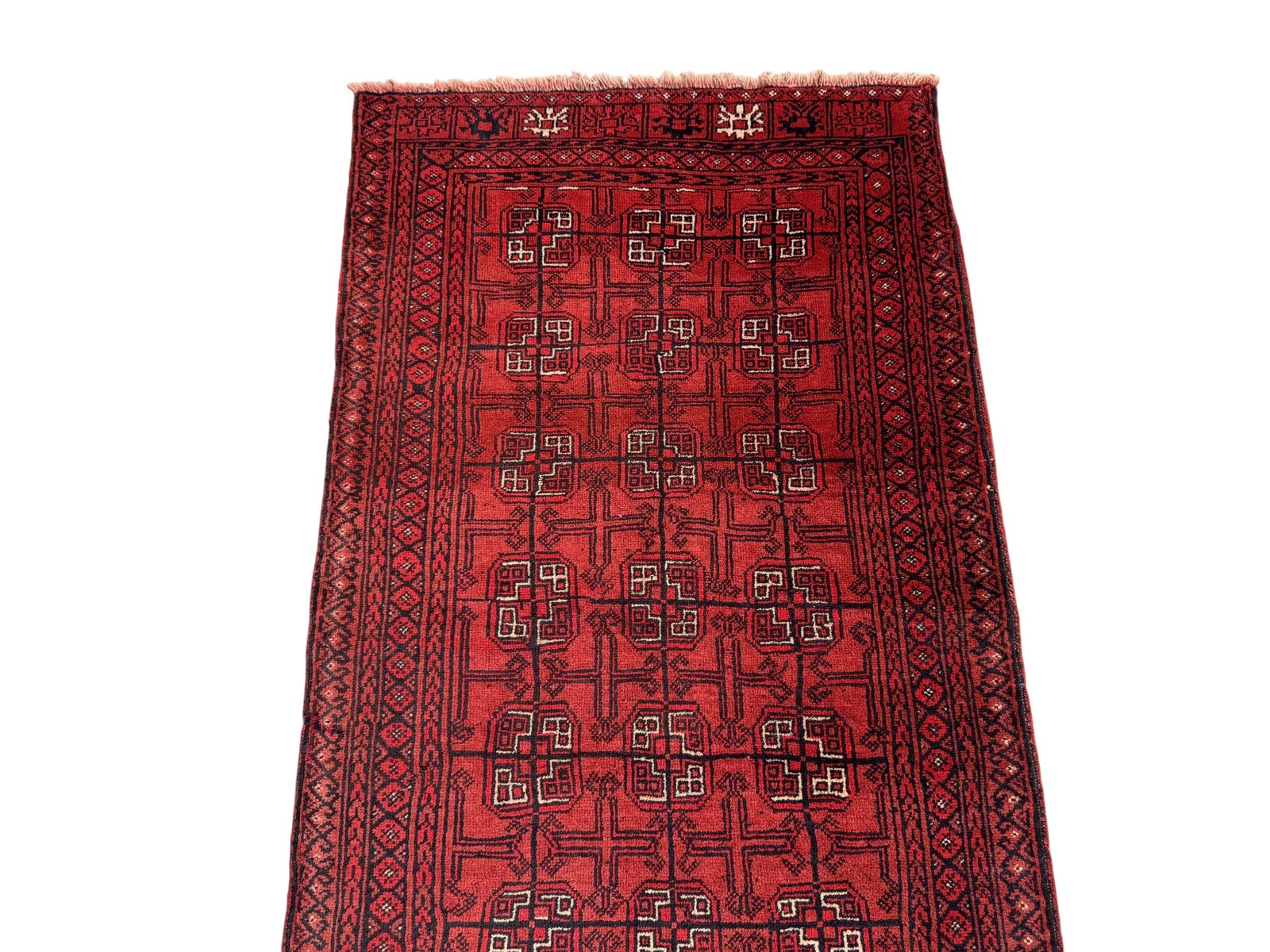 Handmade Afghan Traditional Vintage Hallway Rug  280 CM x 79 CM SK#1407