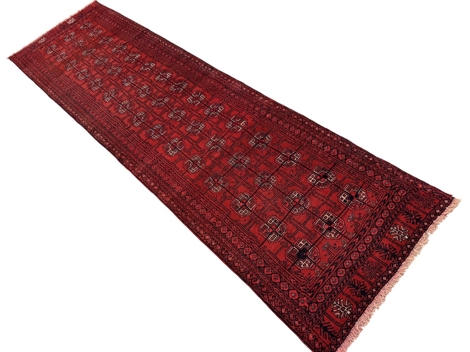 Handmade Afghan Traditional Vintage Hallway Rug  280 CM x 79 CM SK#1407