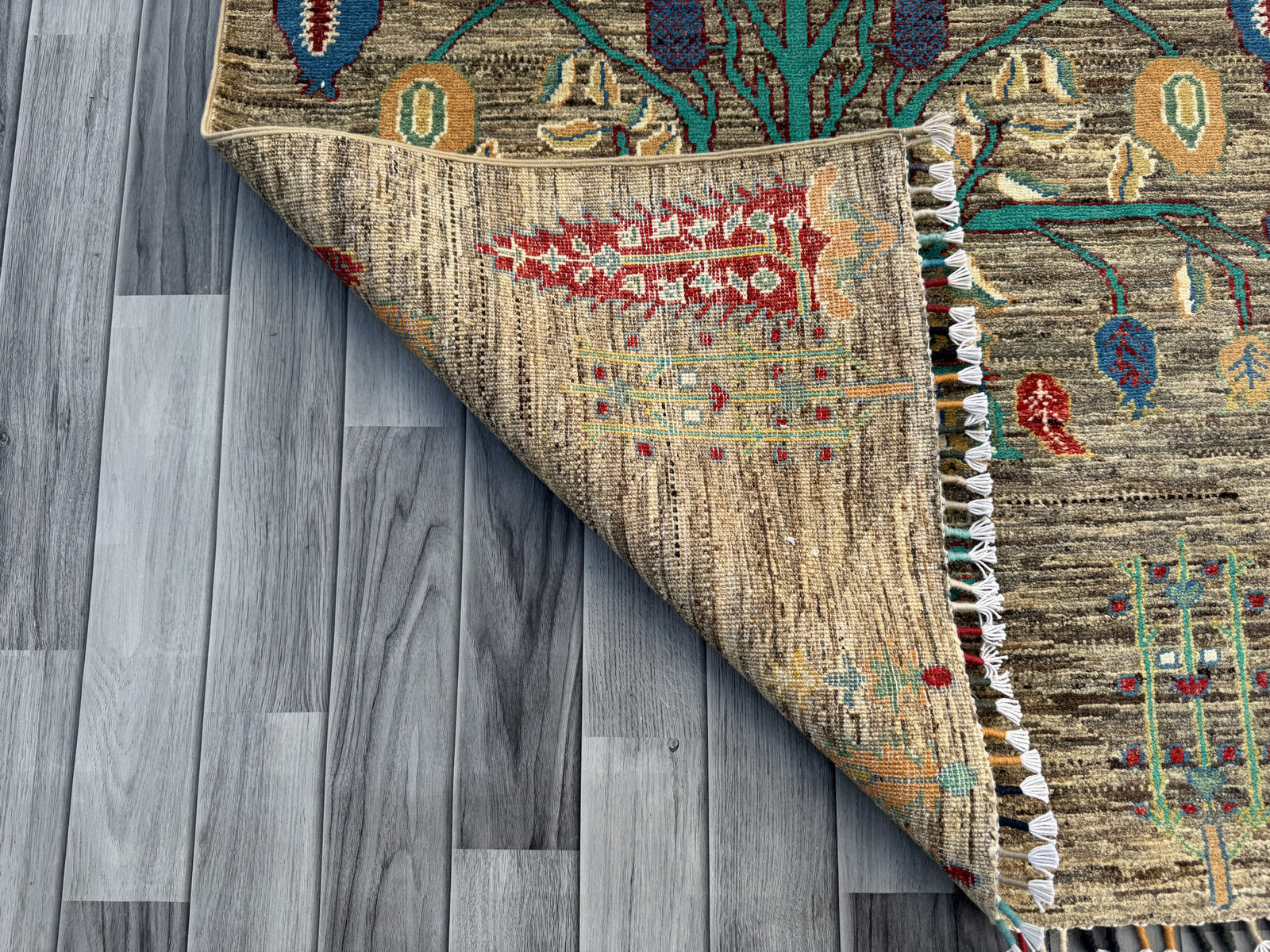 Handmade Chobi Pictorial Wool Rug 153 CM x 102 CM  SS#1406