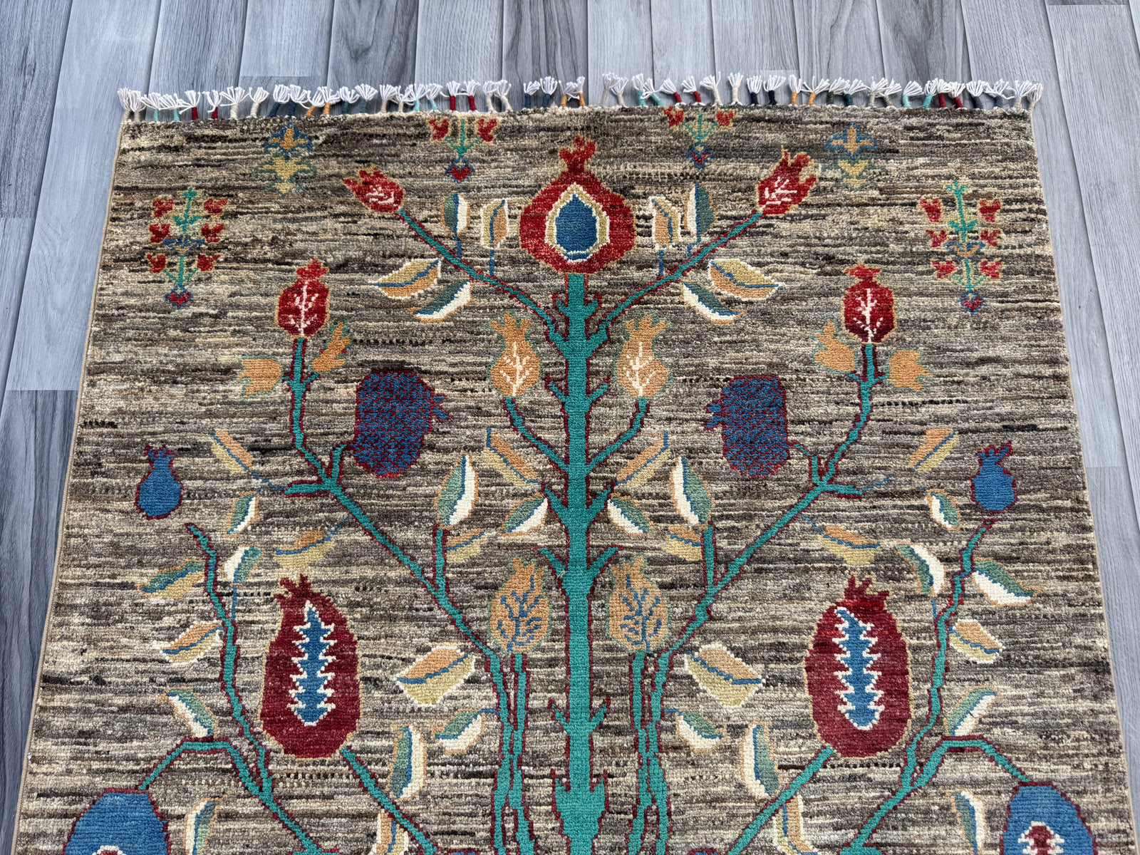 Handmade Chobi Pictorial Wool Rug 153 CM x 102 CM  SS#1406