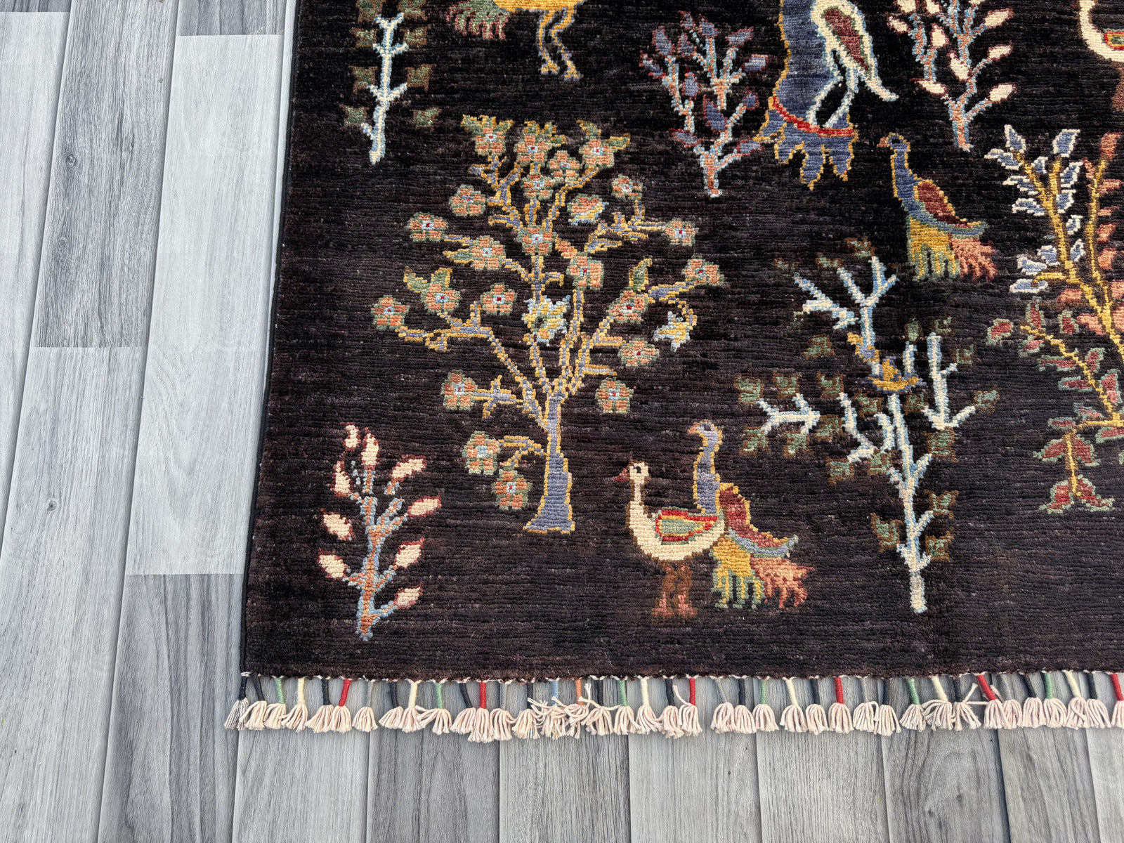 Handmade Chobi Pictorial Wool Rug 149 CM x 102 CM  SS#1405
