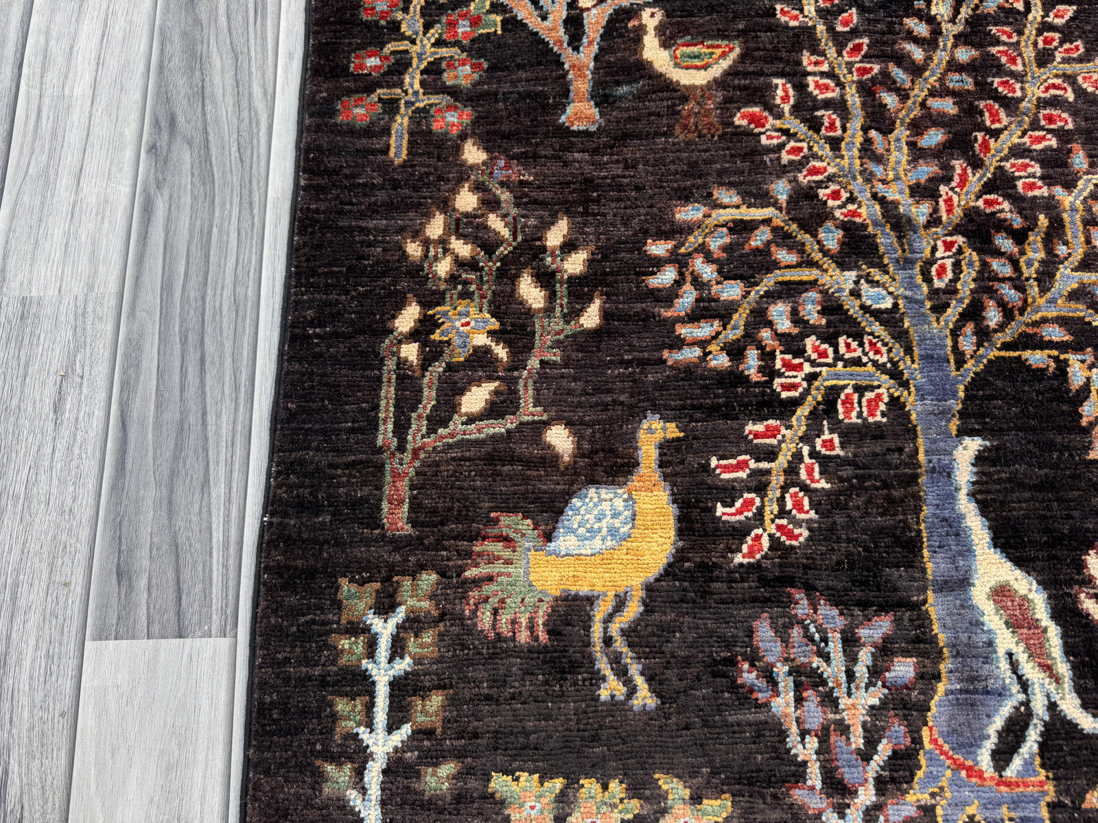 Handmade Chobi Pictorial Wool Rug 149 CM x 102 CM  SS#1405