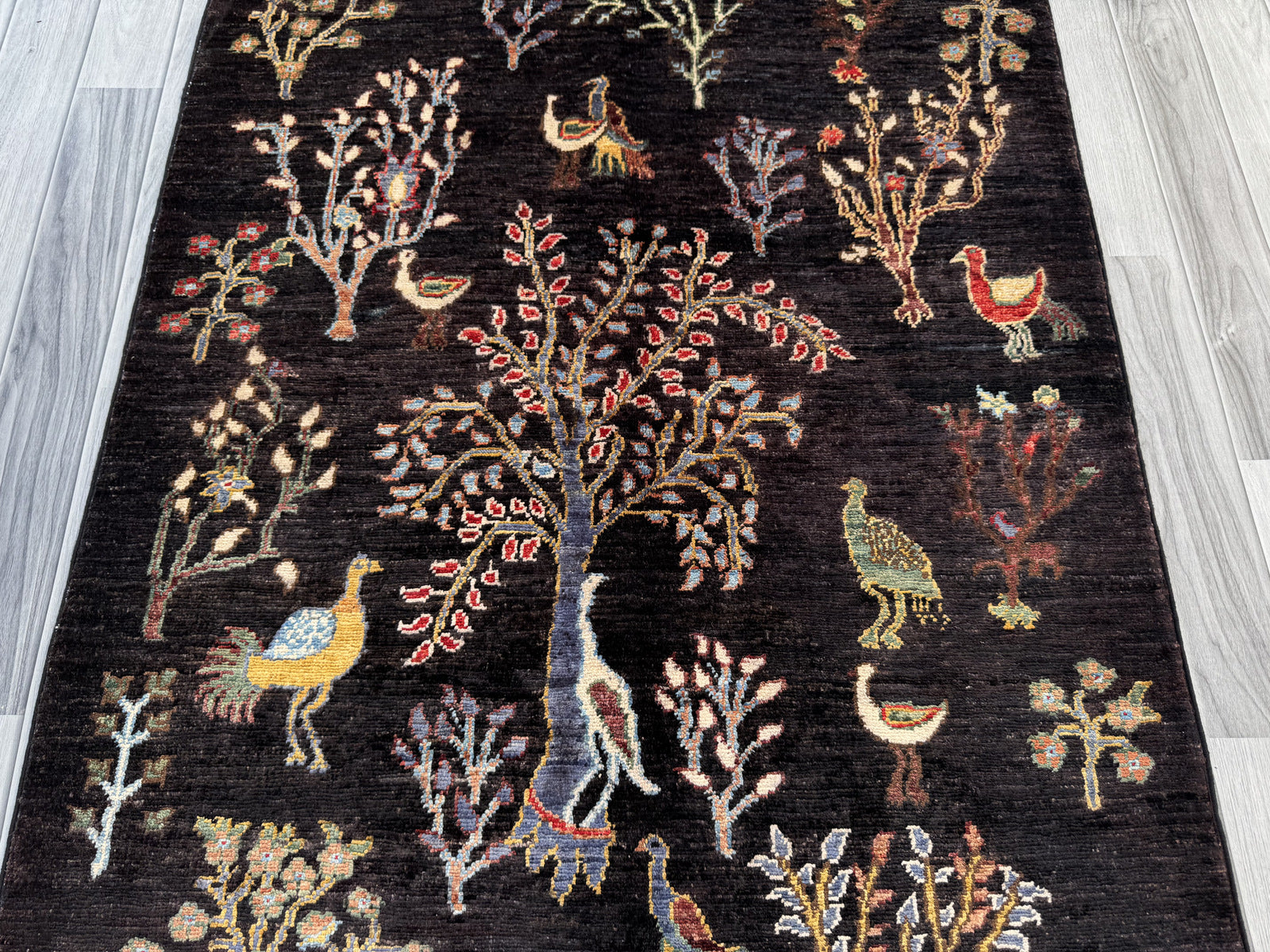 Handmade Chobi Pictorial Wool Rug 149 CM x 102 CM  SS#1405