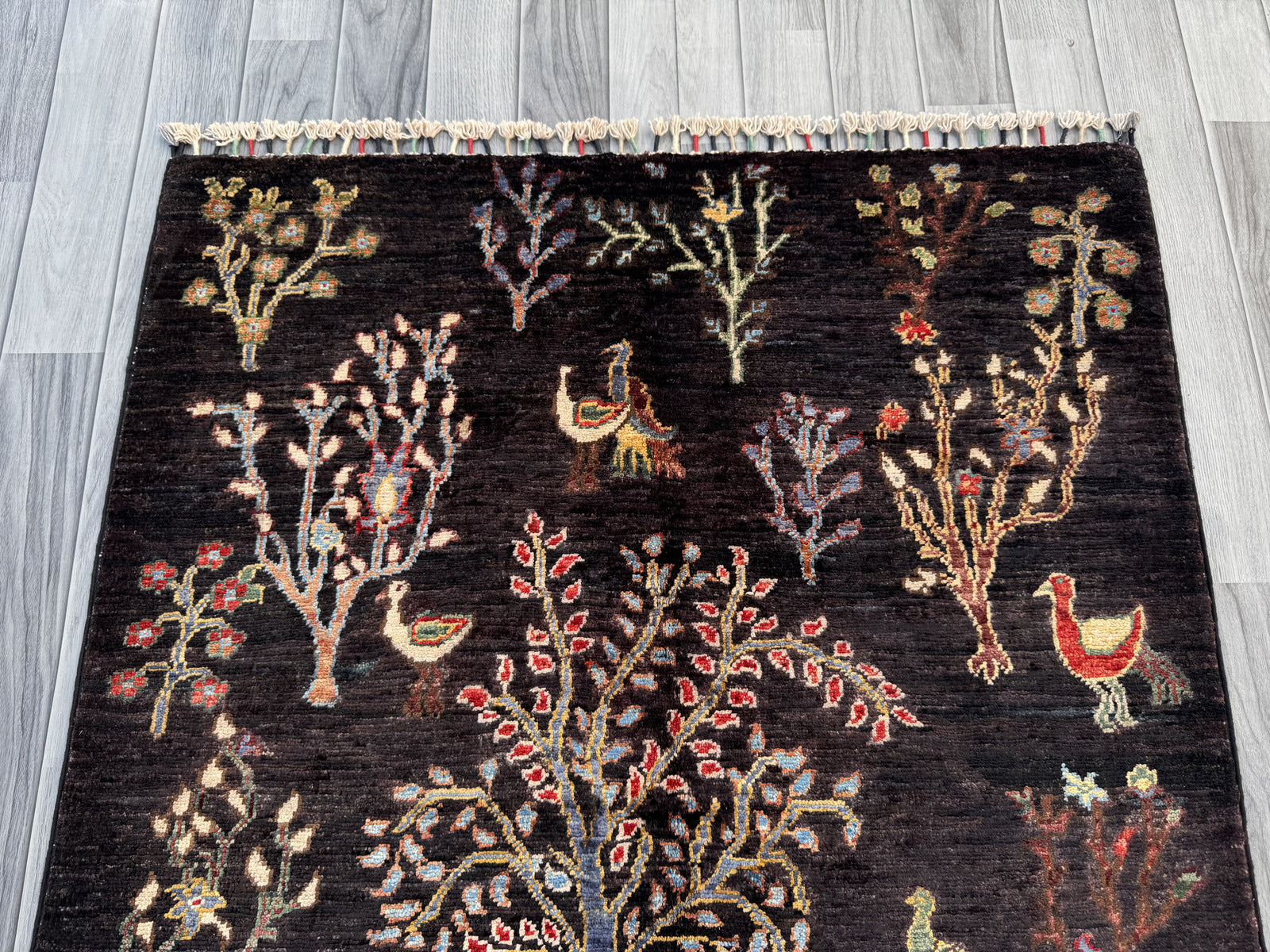 Handmade Chobi Pictorial Wool Rug 149 CM x 102 CM  SS#1405