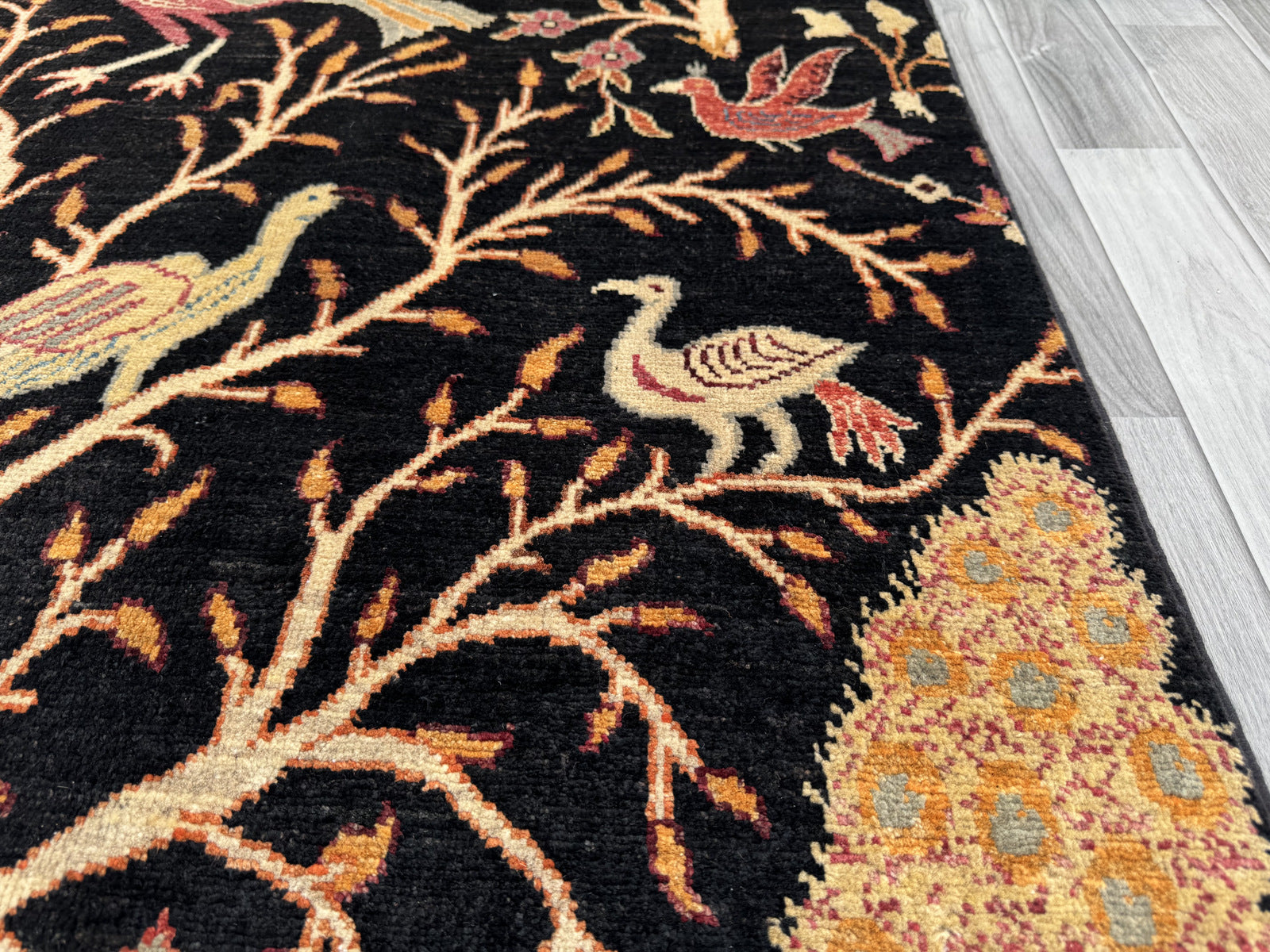 Handmade Chobi Pictorial Wool Rug 151 CM x 96 CM  SS#1404