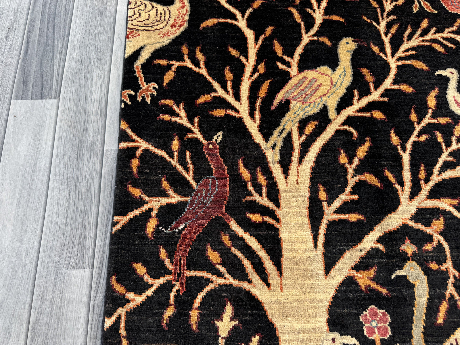 Handmade Chobi Pictorial Wool Rug 151 CM x 96 CM  SS#1404