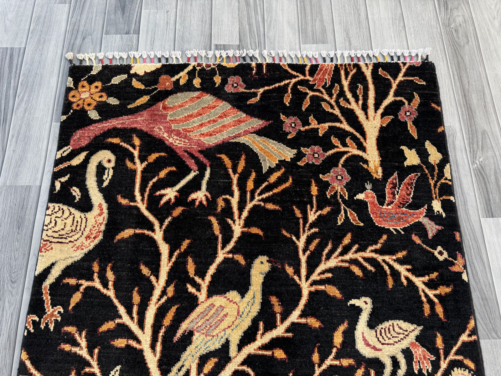 Handmade Chobi Pictorial Wool Rug 151 CM x 96 CM  SS#1404