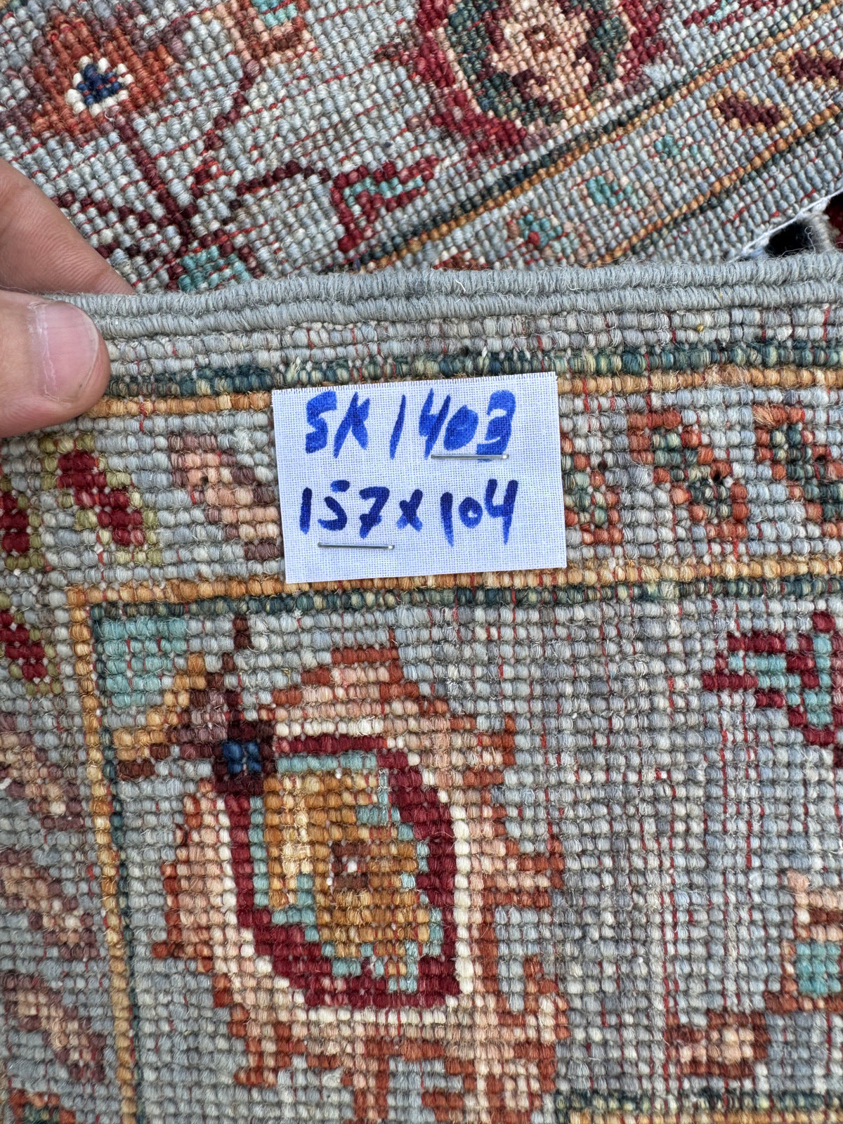 Handmade Chobi  Wool Rug 157 CM x 104 CM  SK#1403