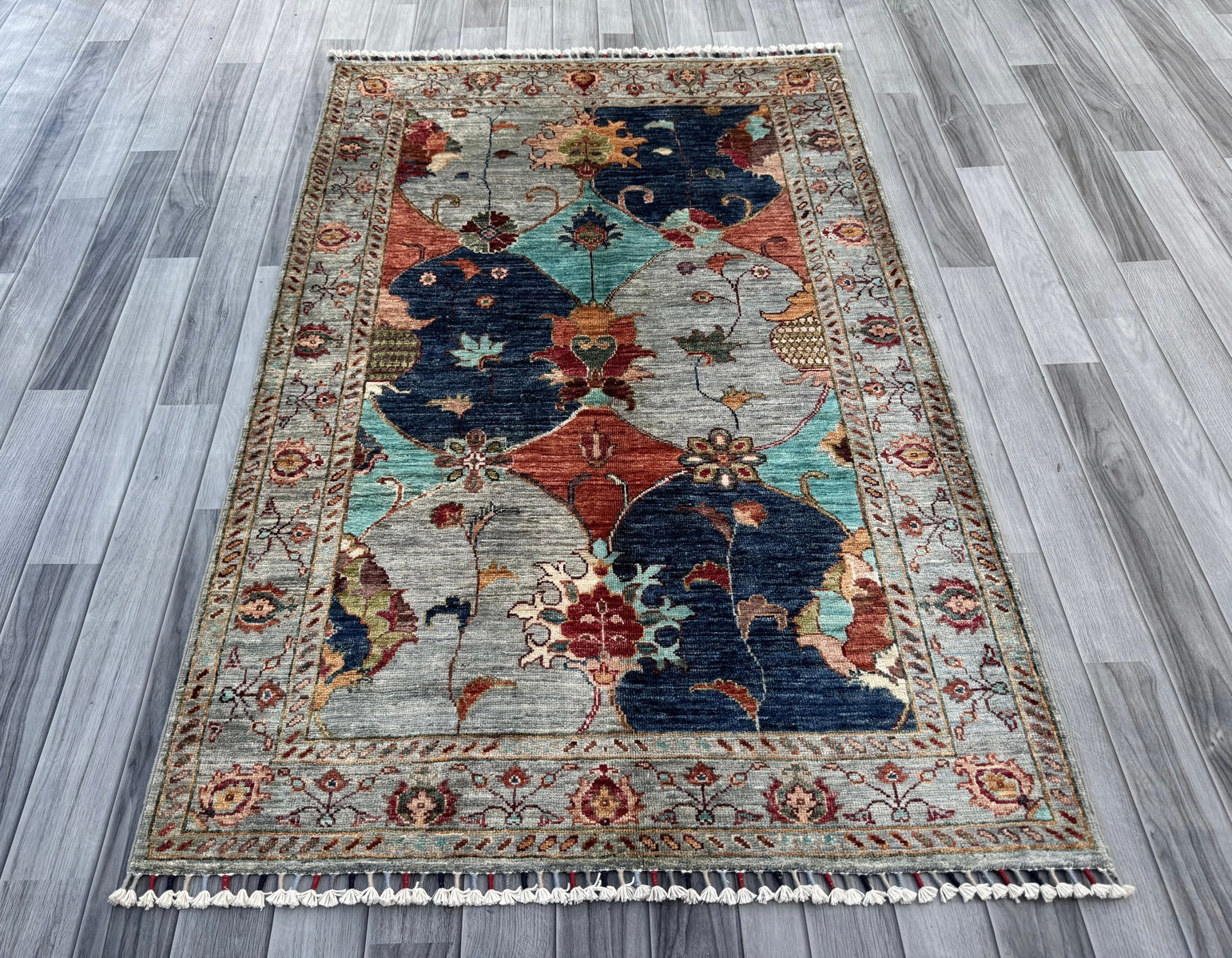 Handmade Chobi  Wool Rug 157 CM x 104 CM  SK#1403