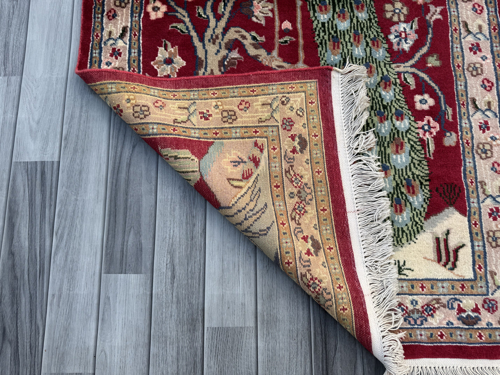 Handmade Traditional Afghan Pictorial  Rug  153 CM x 92 CM SK#1401