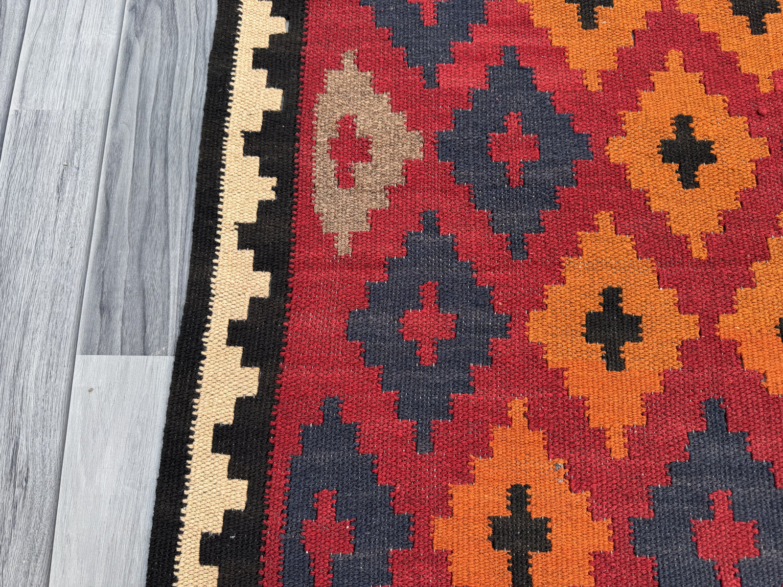 Handmade Afghan Traditional Hallway Kilim Rug  200 CM x 95 CM  SK #1399