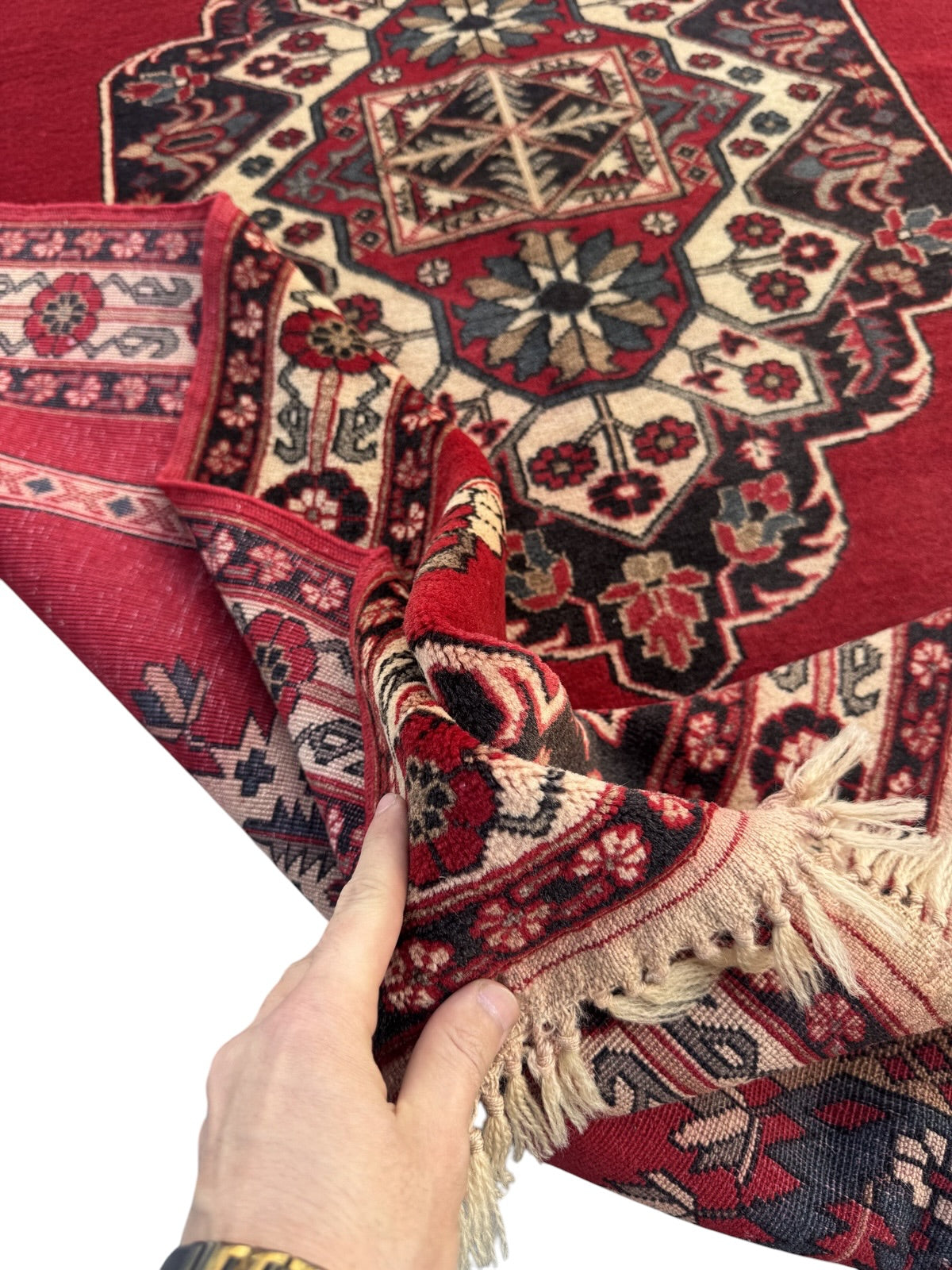 Handmade Afghan Traditional Wool Rug 188 CM x 127 CM SK#1395