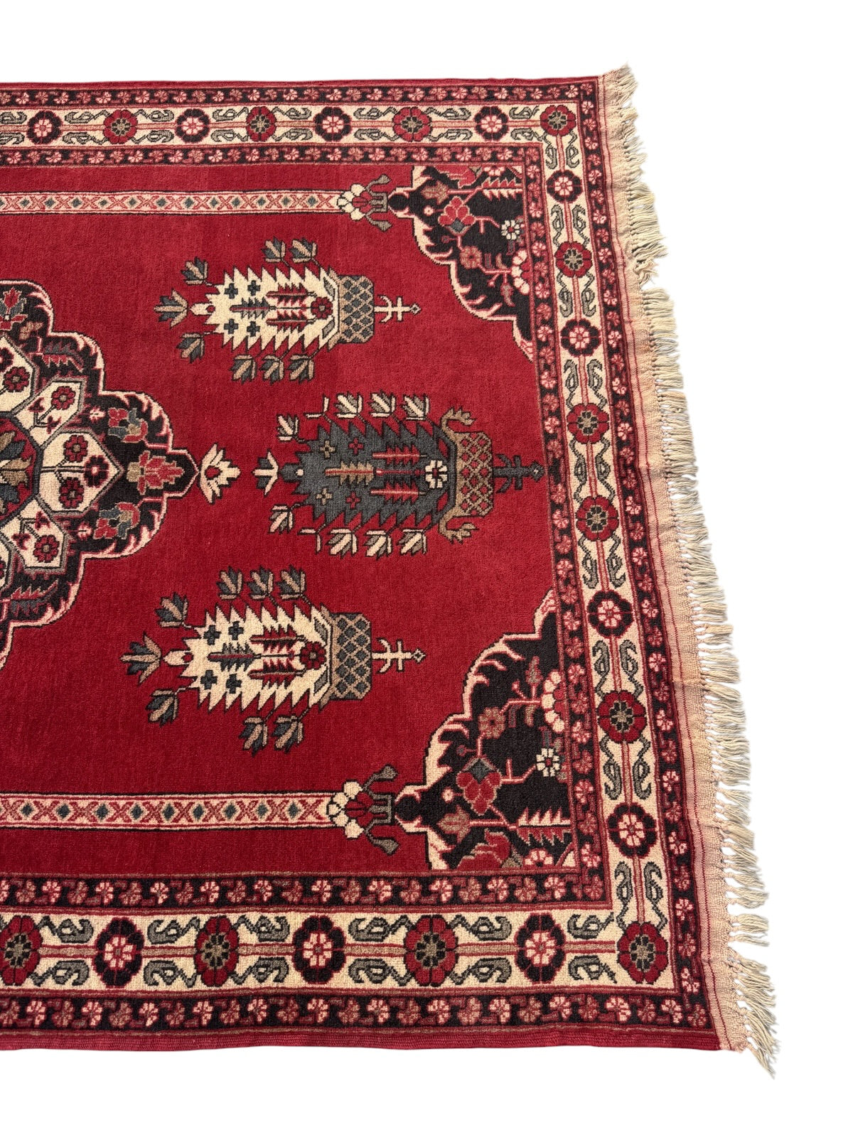 Handmade Afghan Traditional Wool Rug 188 CM x 127 CM SK#1395