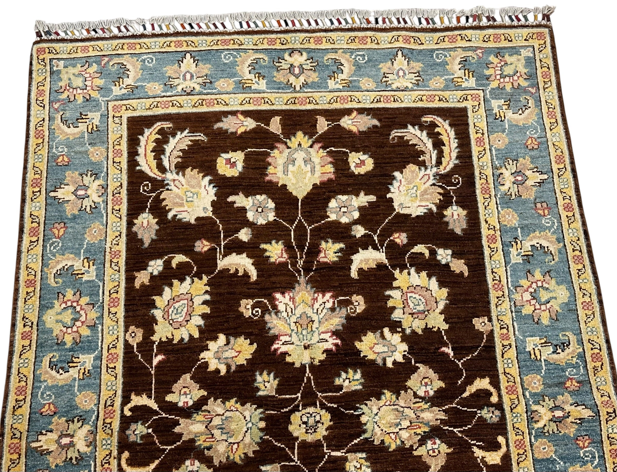 Hand-Knotted Chobi Wool Rug 195 CM  x 122 CM SK#2020