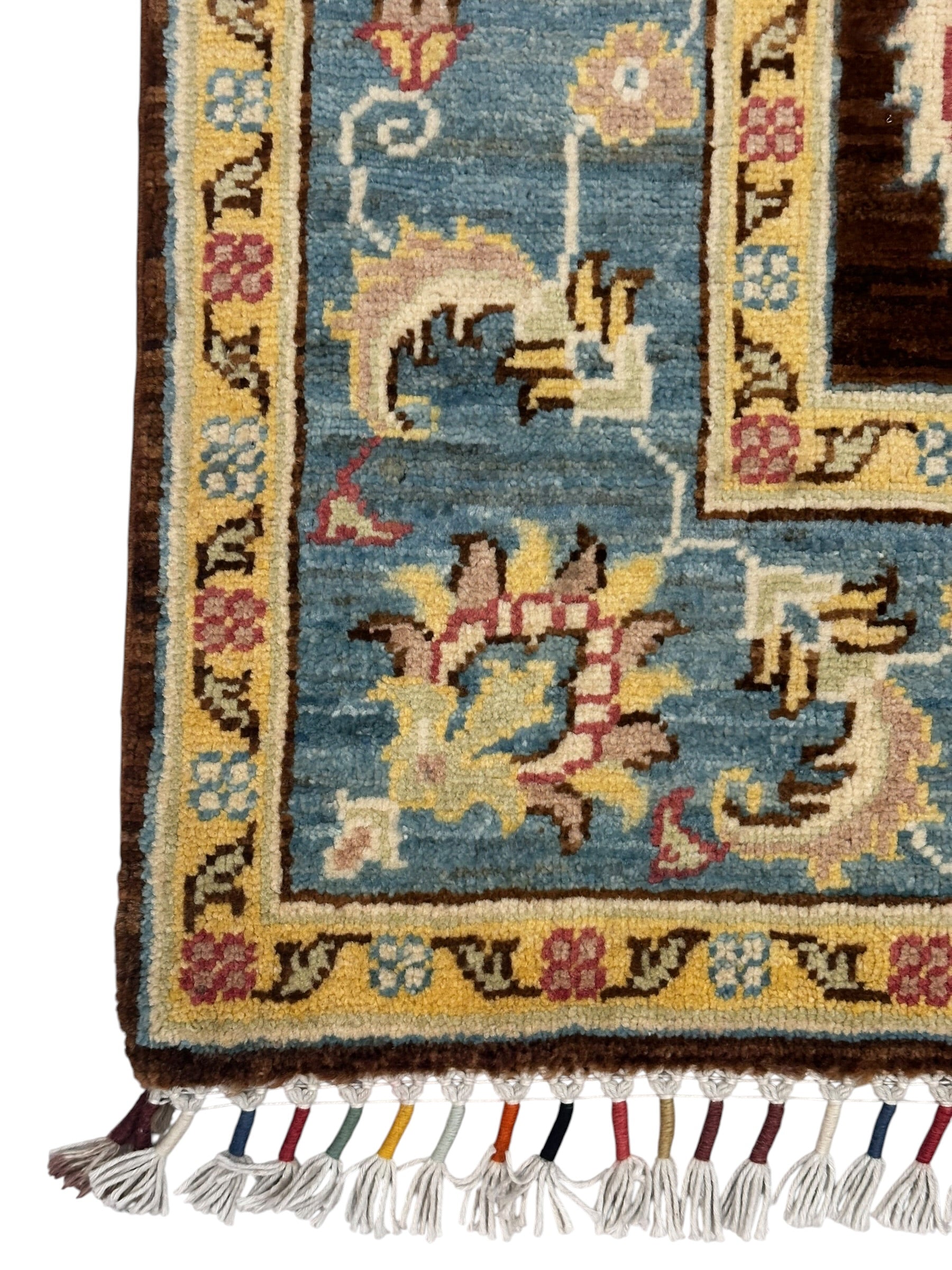 Hand-Knotted Chobi Wool Rug 195 CM  x 122 CM SK#2020