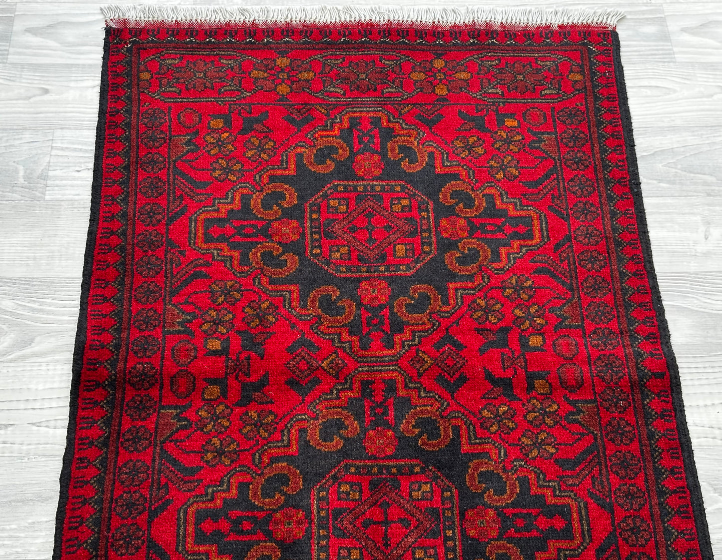 Hand Woven Afghan Traditional Khal Rug | 122 CM x 75 CM KSA#5036