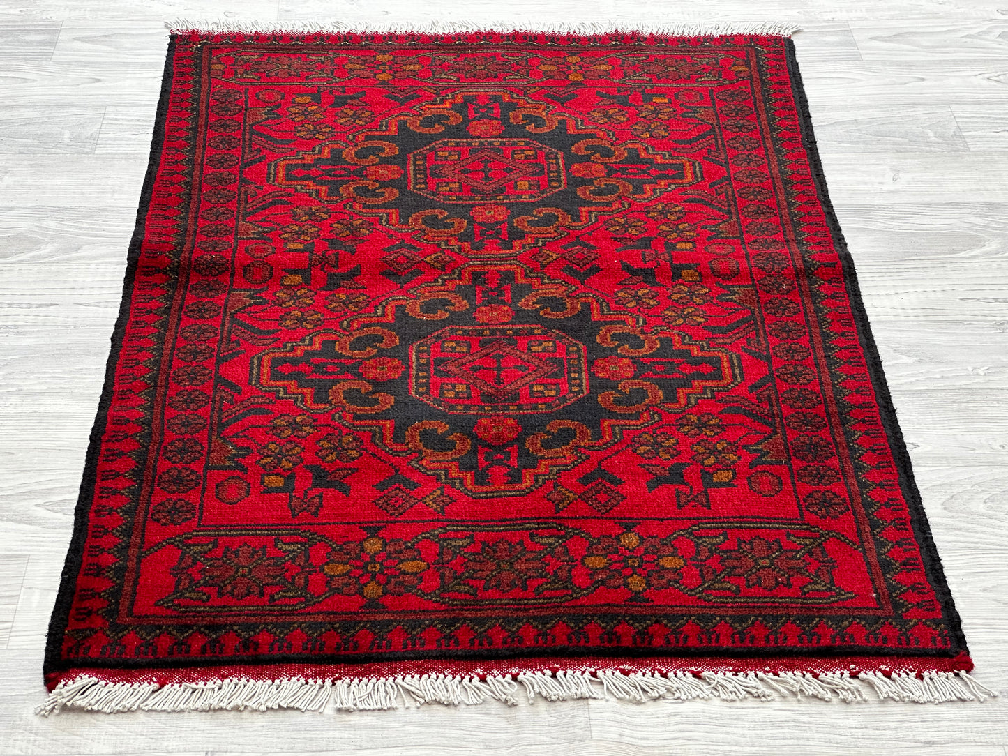 Hand Woven Afghan Traditional Khal Rug | 122 CM x 75 CM KSA#5036