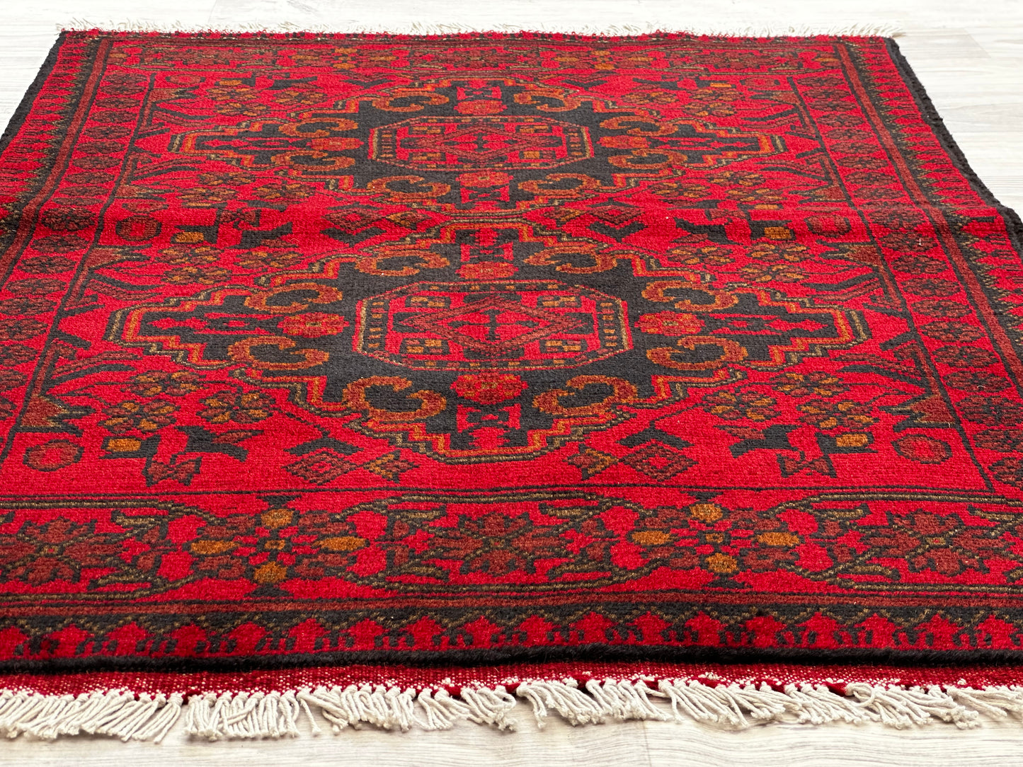 Hand Woven Afghan Traditional Khal Rug | 122 CM x 75 CM KSA#5036