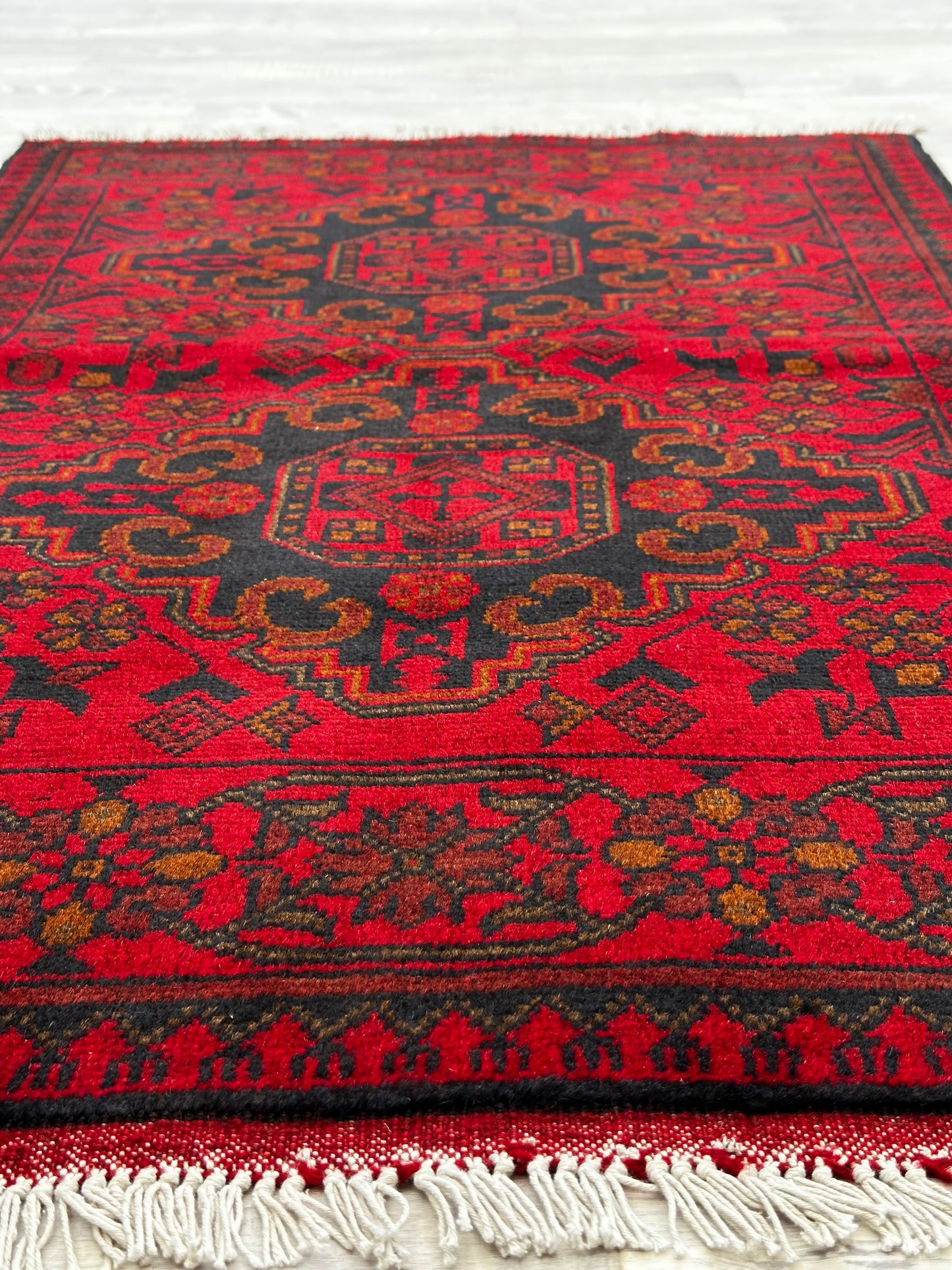 Hand Woven Afghan Traditional Khal Rug | 122 CM x 75 CM KSA#5036